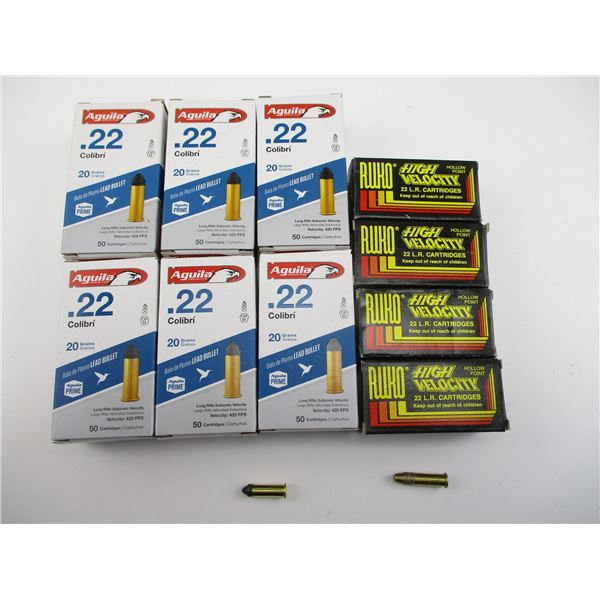 ASSORTED .22 LR AMMO