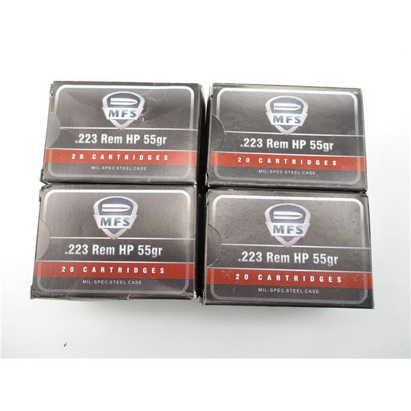 MFS .223 REM HP AMMO LOT