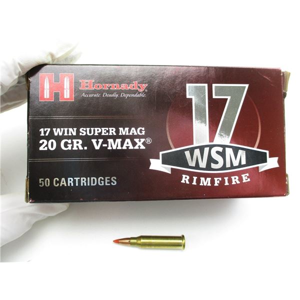 HORNADY .17 WIN SUPER MAG