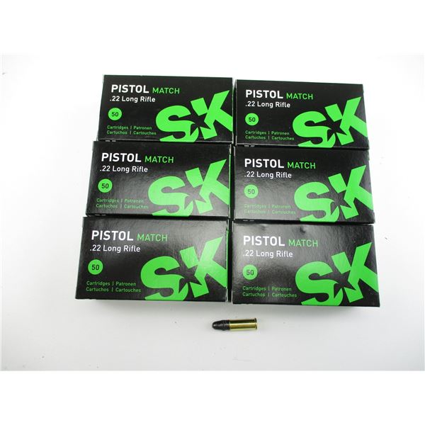 SK PISTOL MATCH .22 LR AMMO