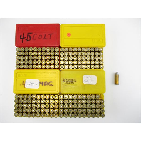ASSORTED .45 COLT RELOADED AMMO