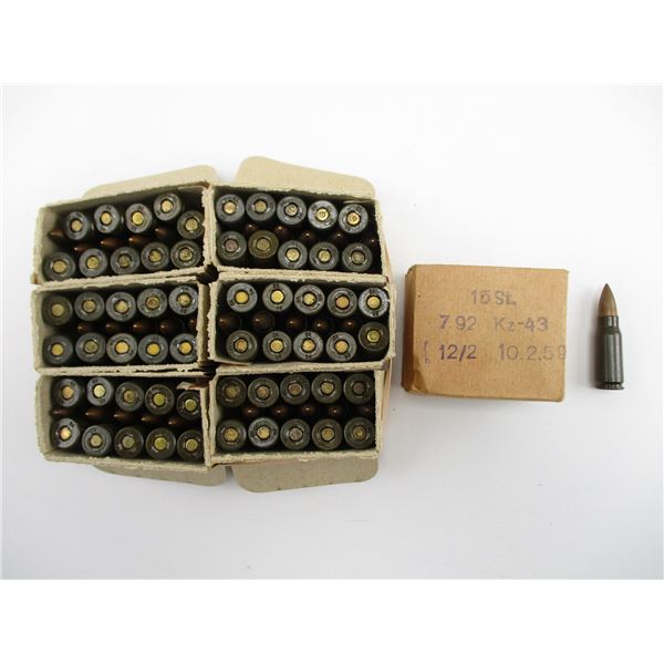 MILITARY 7.92 KURTZ AMMO LOT