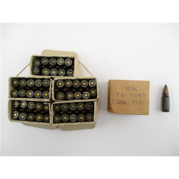 MILITARY 7.92 KURTZ AMMO LOT