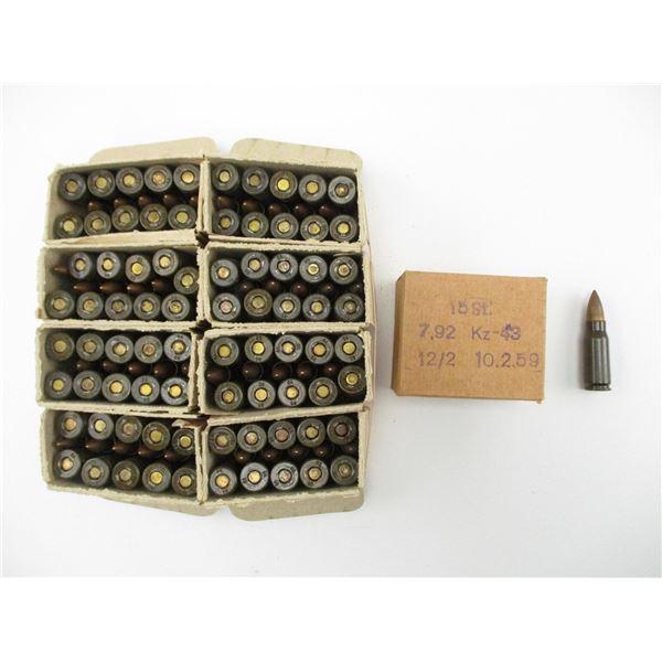 MILITARY 7.92 KURTZ AMMO LOT