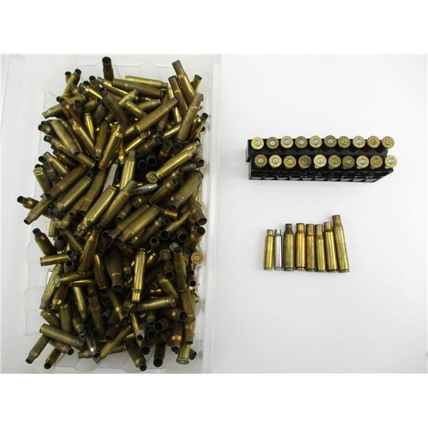 ASSORTED NON PRIMED RIFLE BRASS CASES