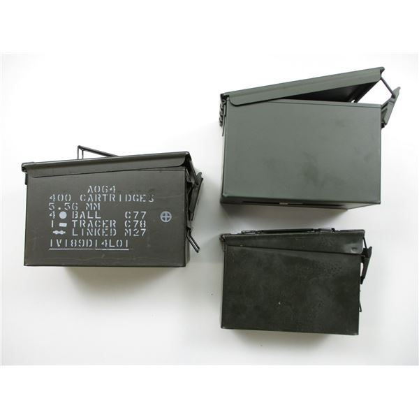 METAL AMMO TINS LOT