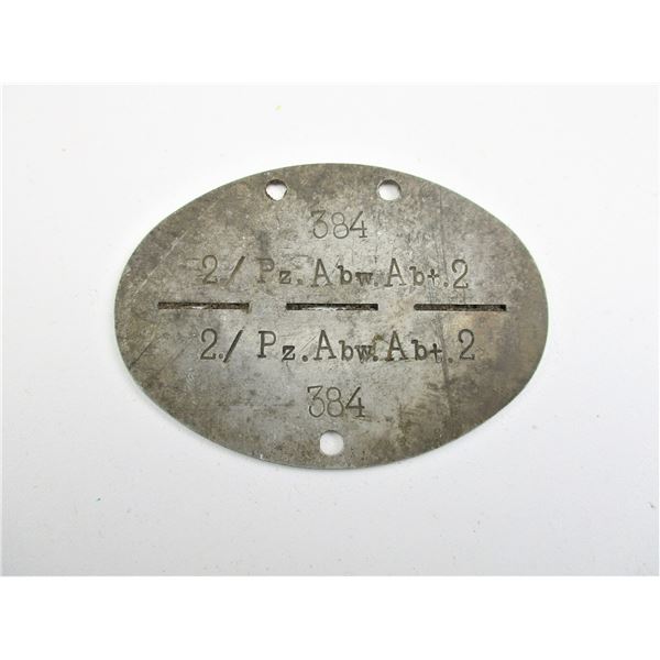 WWII GERMAN IDENTITY DISK