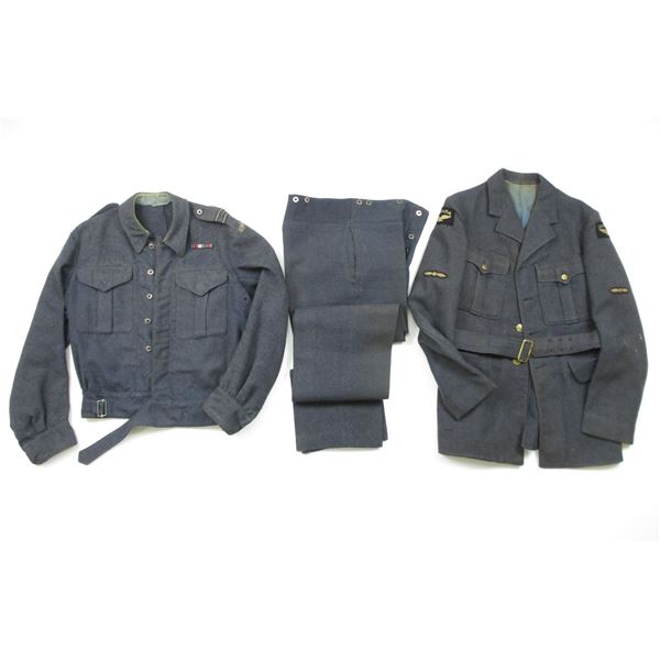 WWII CANADIAN RCAF UNIFORMS LOT