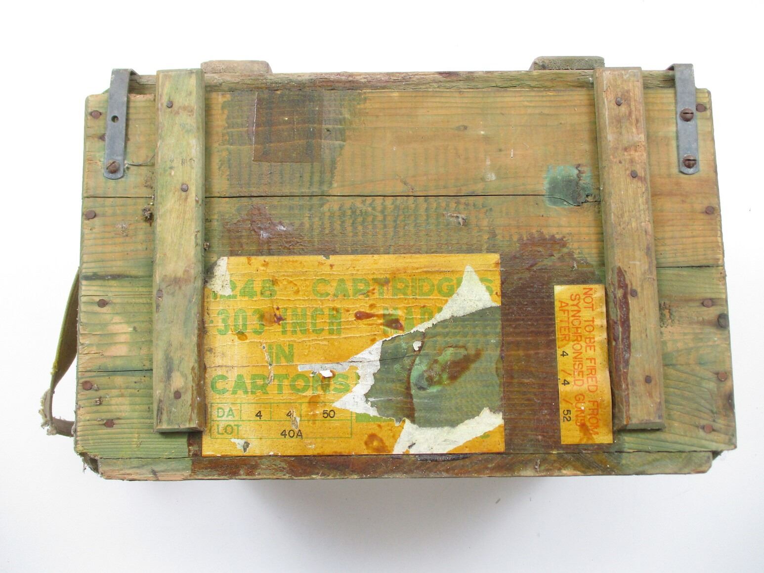 Candian Rifle Bullets Box POST WWII CANADIAN .303 BRITISH AMMO BOX