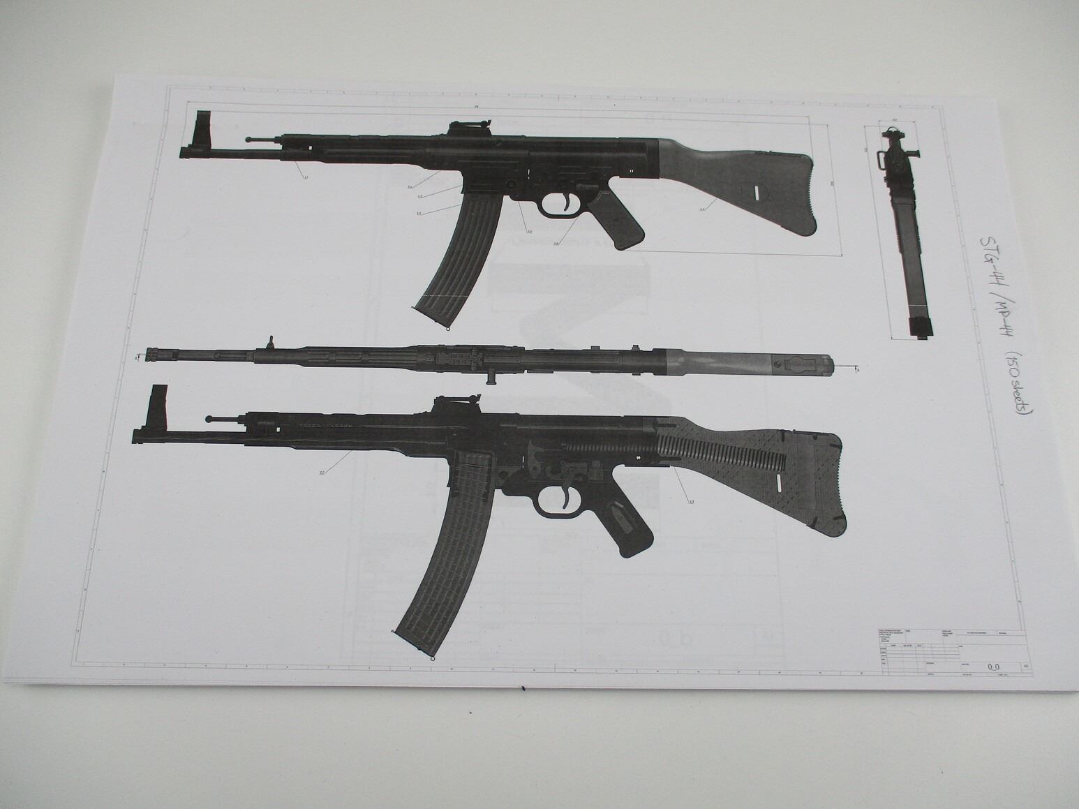 STG-44 / MP-44 GUNSMITH DRAWINGS