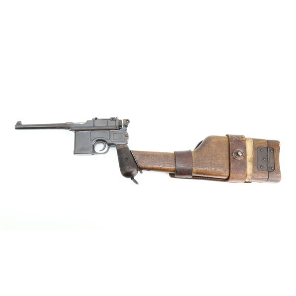 7/10 , MAUSER BROOMHANDLE , MODEL: C96 MILITARY , CALIBER: 7.63MM MAUSER