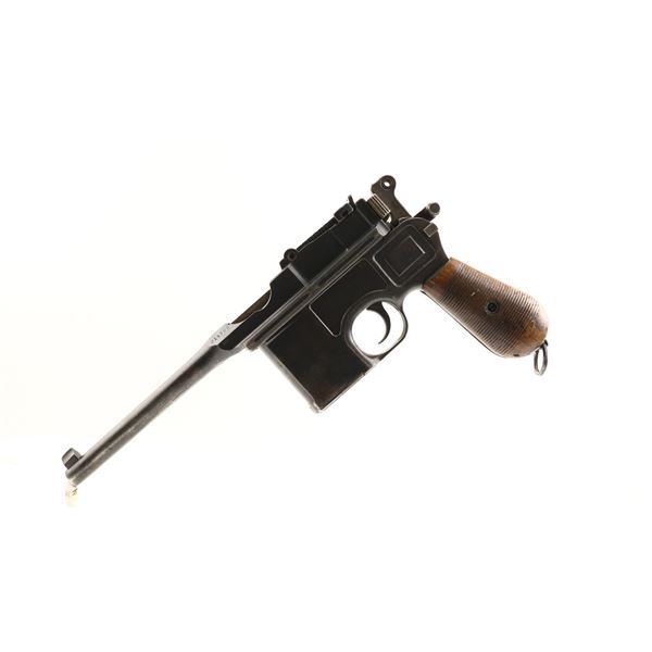 7/10 , MAUSER BROOMHANDLE , MODEL: C96 MILITARY , CALIBER: 7.63 MAUSER
