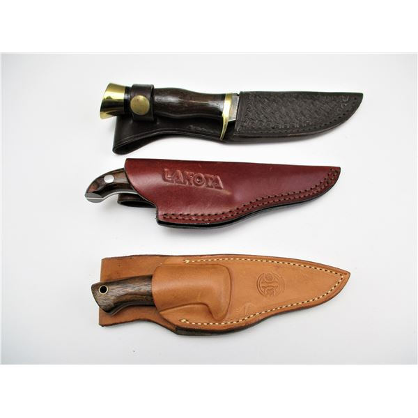 ASSORTED HUNTING STYLE KNIVES