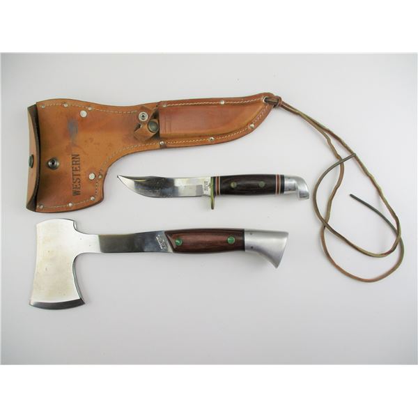 WESTERN HUNTING KNIFE WITH AXE