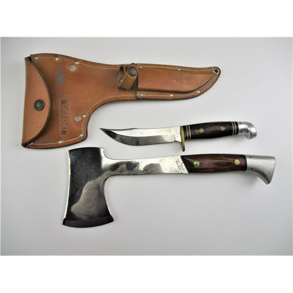 WESTERN HUNTING KNIFE WITH AXE