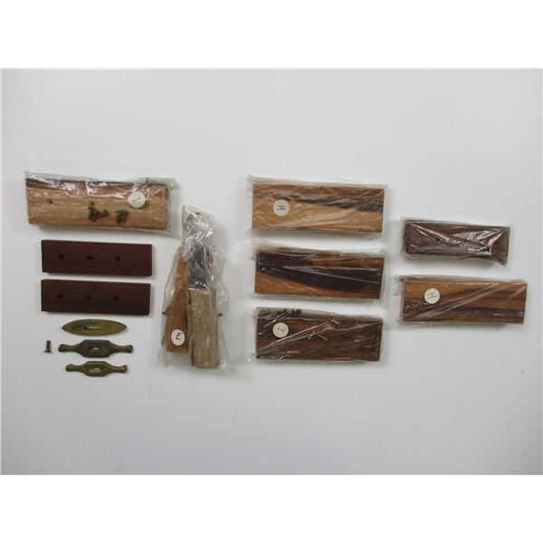 BLANK WOODEN KNIFE GRIPS ETC