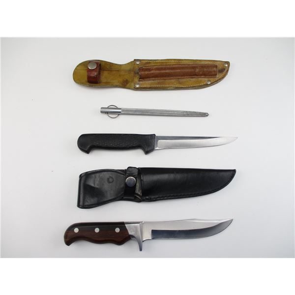 ASSORTED HUNTING STYLE KNIVES