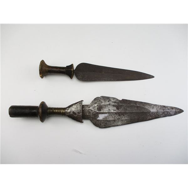 AFRICAN TRIBAL TYPE KNIVES