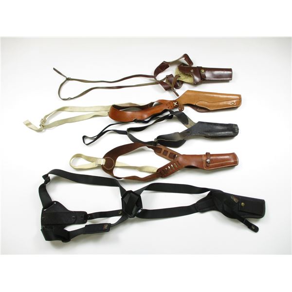 ASSORTED SHOULDER STRAP HOLSTERS