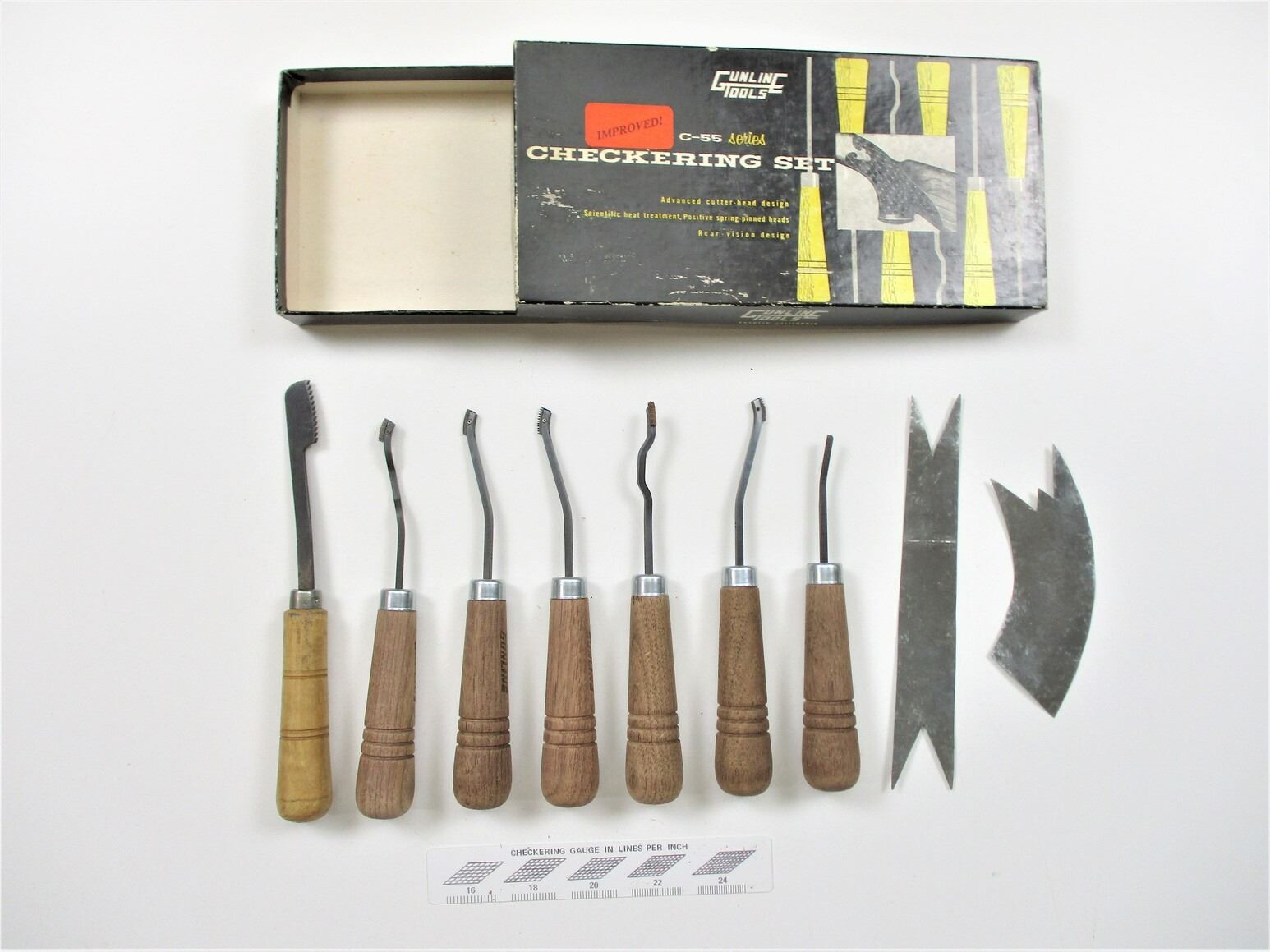 GUNLINE TOOL CHECKERING SET