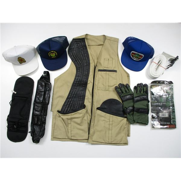 RANGE VEST & ASSORTED HATS ETC