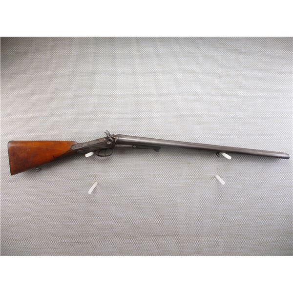 3/10 , UNKNOWN BELGIAN , MODEL: SIDE BY SIDE HAMMERGUN , CALIBER: 12 GA X 2 5/8"