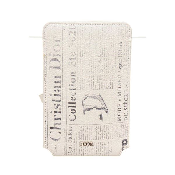 Christian Dior White Leather Daniel Arsham Iphone