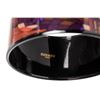 Image 6 : Hermes Wide Printed Enamel Black Plated Bangle