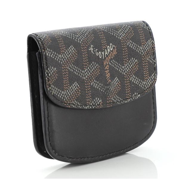Goyard Black Goyardine Coated Canvas and Leather Flap Coin Purse