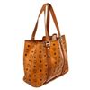 Image 3 : MCM Brown Canvas Leather Shopper Tote Bag