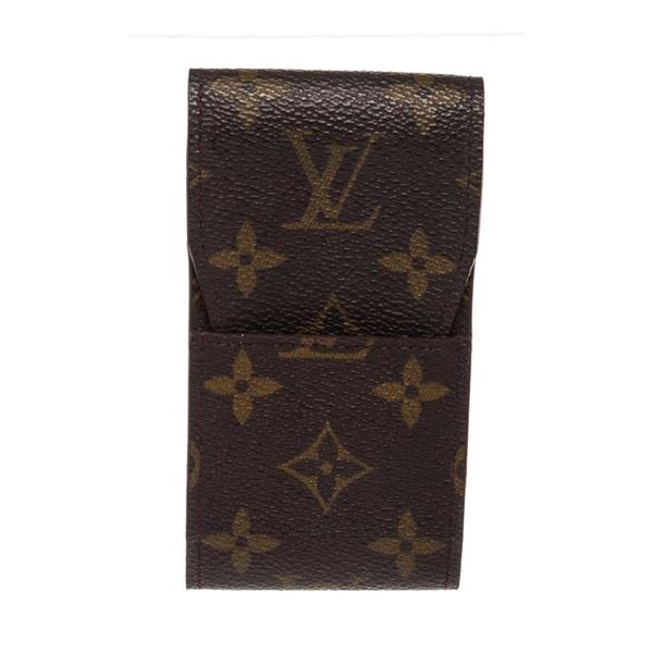 Louis Vuitton Brown Monogram Canvas Cigarette Case Clutch