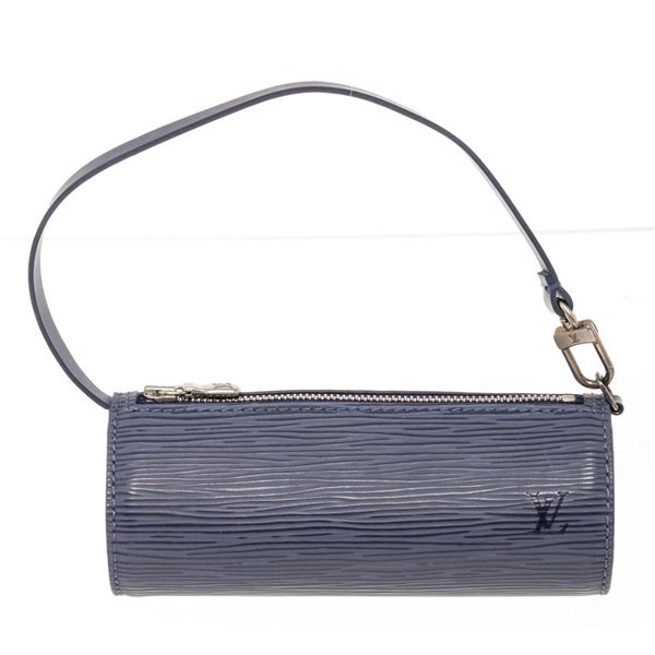 Louis Vuitton Blue Epi Leather Mini Papillon Pochette Bag