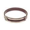 Image 1 : Hermes Black Leather Pousse Bracelet