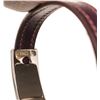 Image 6 : Hermes Black Leather Pousse Bracelet