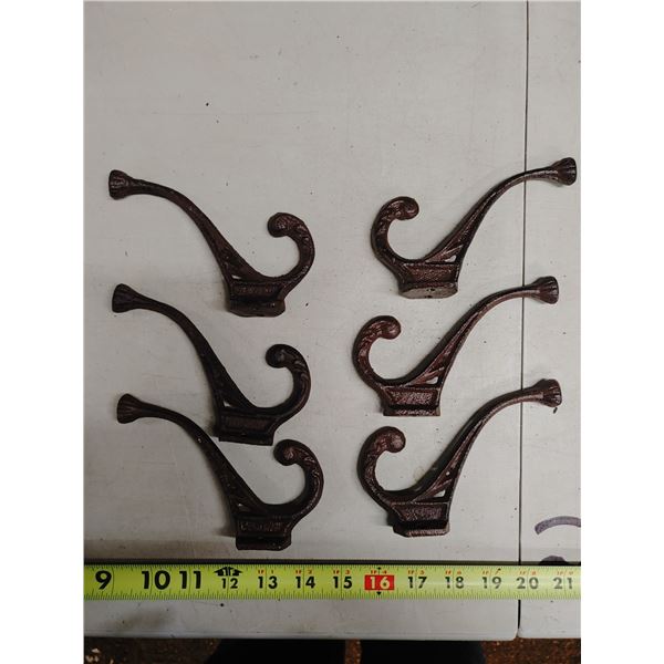 6 6 Inch Iron Coat Hooks