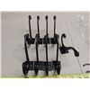 Image 1 : 9 Black Iron 5 Inch Decorative Hooks