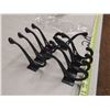 Image 2 : 9 Black Iron 5 Inch Decorative Hooks
