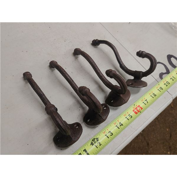 4 Iron 5 Inch Coat hooks