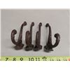 Image 1 : 4 Iron 5 Inch Coat Hooks