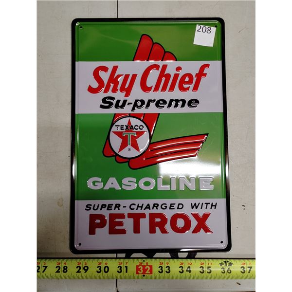 8 x 11 3/4" Tin Sign "Sky Chief"