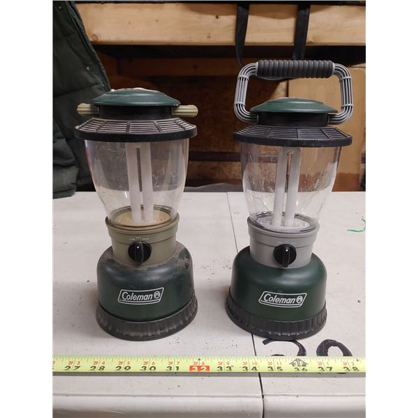 2 Coleman Lamps