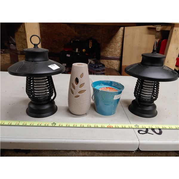 2 Solar Lamps + Mosquito Candle + Glad Air Freshener