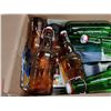 Image 2 : Box of Green and Brown Grolsch Glass Beer Bottles