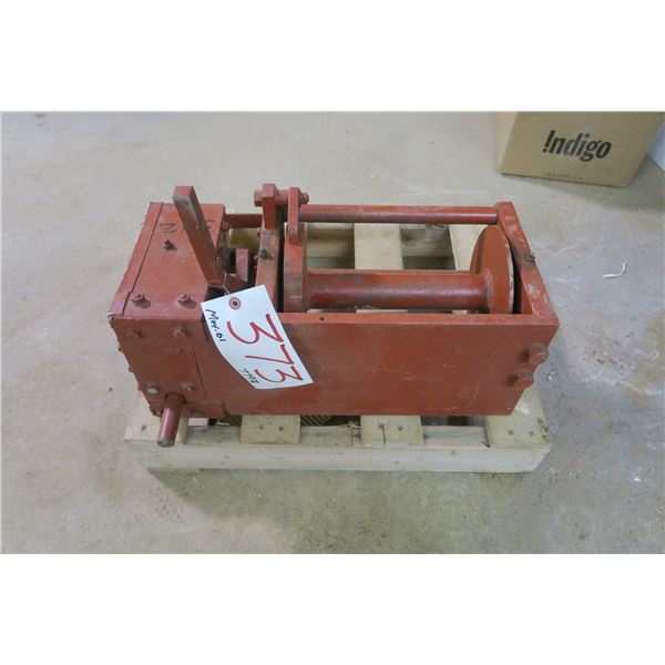 Heavy Steel Winch Block - Main Block Dim: 9x9x20in.