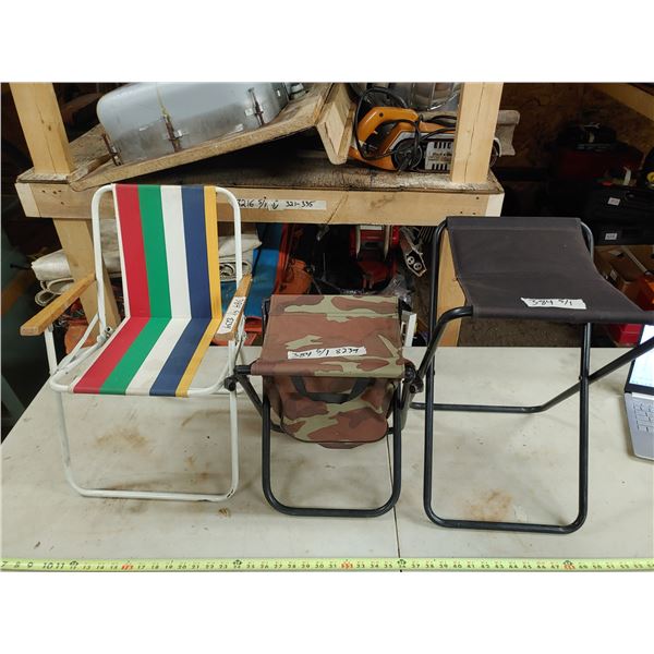 3 Folding Seats