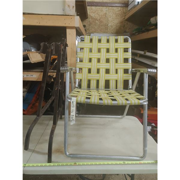 Folding Lawn Chair and Folding Table Legs