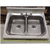 Image 1 : Double Basin Sink in Counter Top