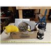 Image 1 : Box of Misc. Items, Air Hose, Lantern Etc.