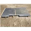 Image 2 : 2 Heavy Duty "Black Armour" Rubber Matts W/ Sheet of Plywood