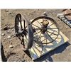Image 2 : 2 Steel Wagon Wheels 29"